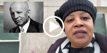 Screenshot of the video interview with Janine Thorn